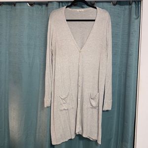 Women’s Maurices Long Gray Cardigan XL